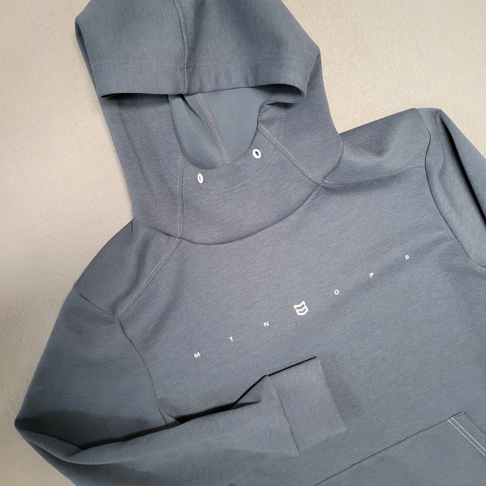 MTN OPS Mens Performance Scuba Hoodie Slate Blue Gray‎ Size Medium Pullover